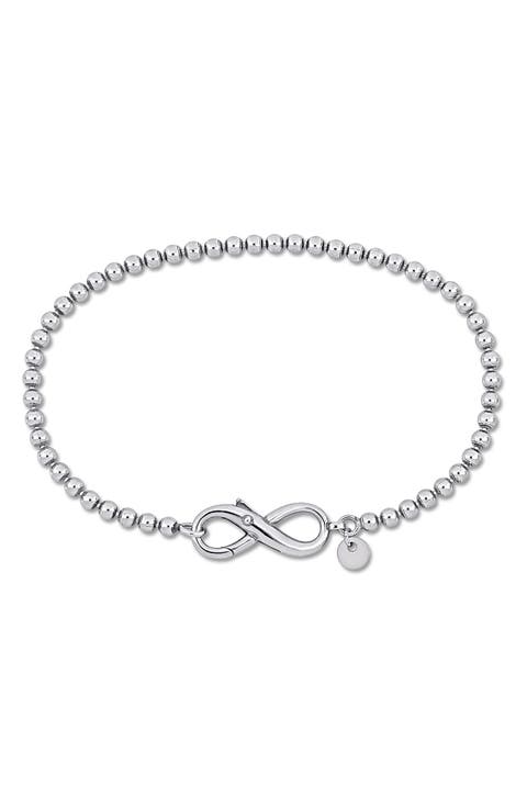 Infinity Bead Link Bracelet