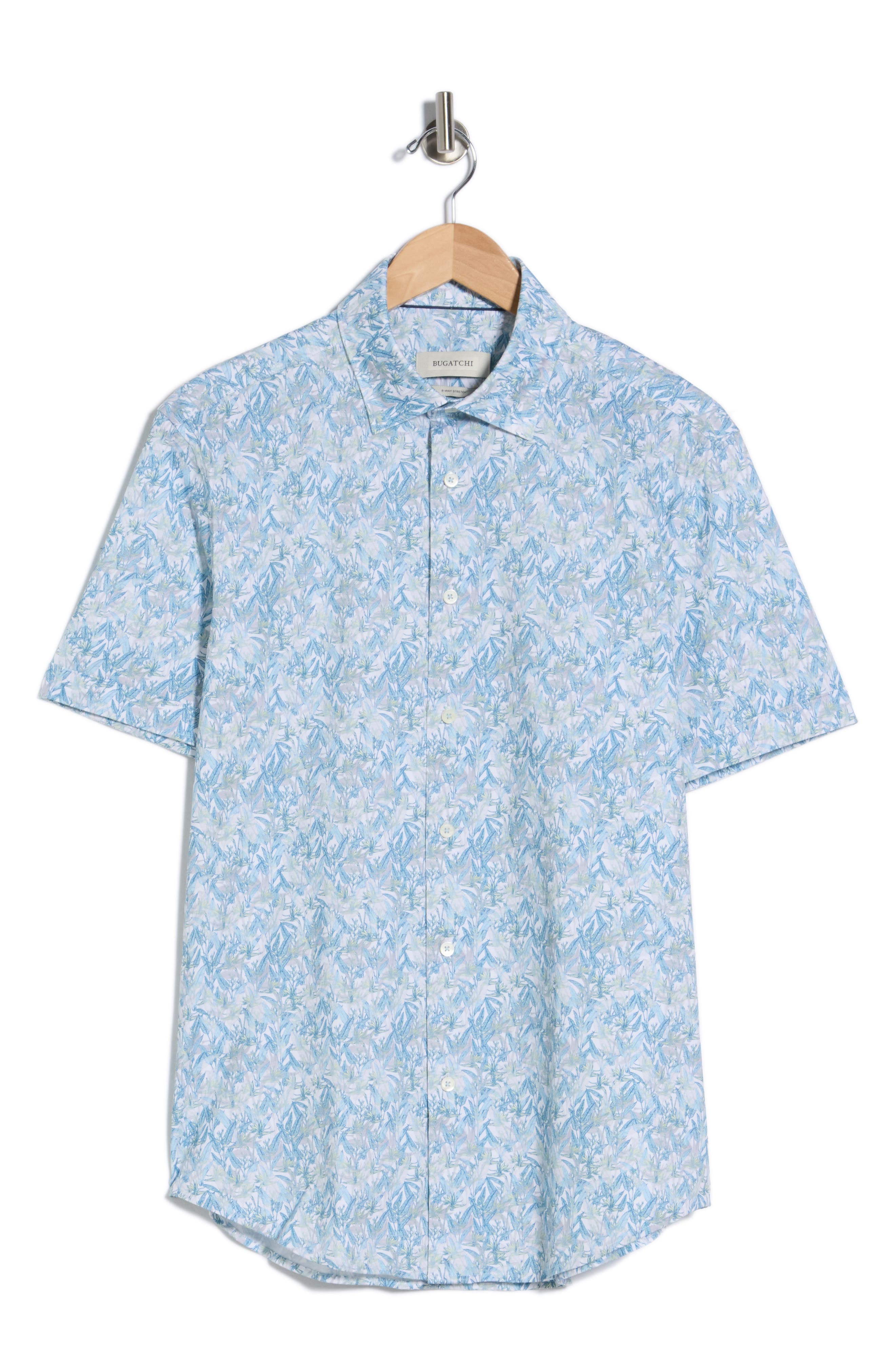 Bugatchi Short Sleeve Woven Shirt