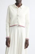 Thom Browne Pointelle Rib Stitch Cardigan