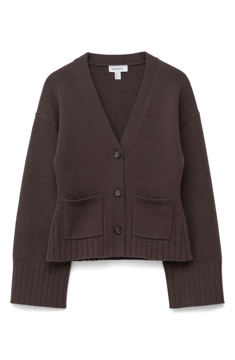 & Other Stories Cotton & Merino Wool Cardigan, Alternate, color,