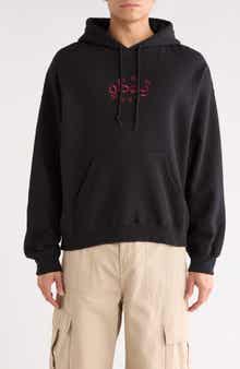 Obey Stars Embroidered Logo Hoodie