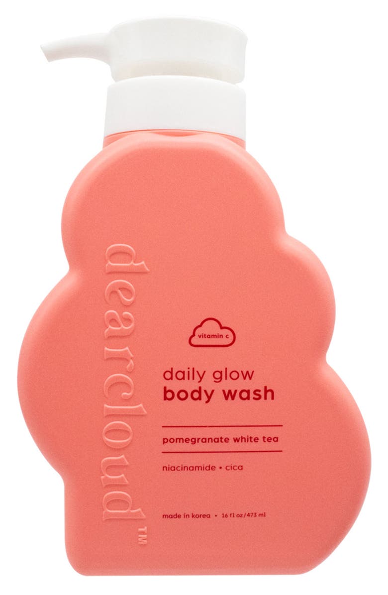 dearcloud Daily Glow Body Wash - Pomegranate White Tea, Main, color, 