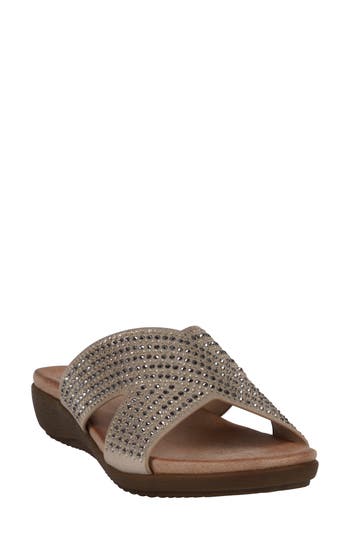 Gc Shoes Sharlene Comfort Slide Sandal In Gold