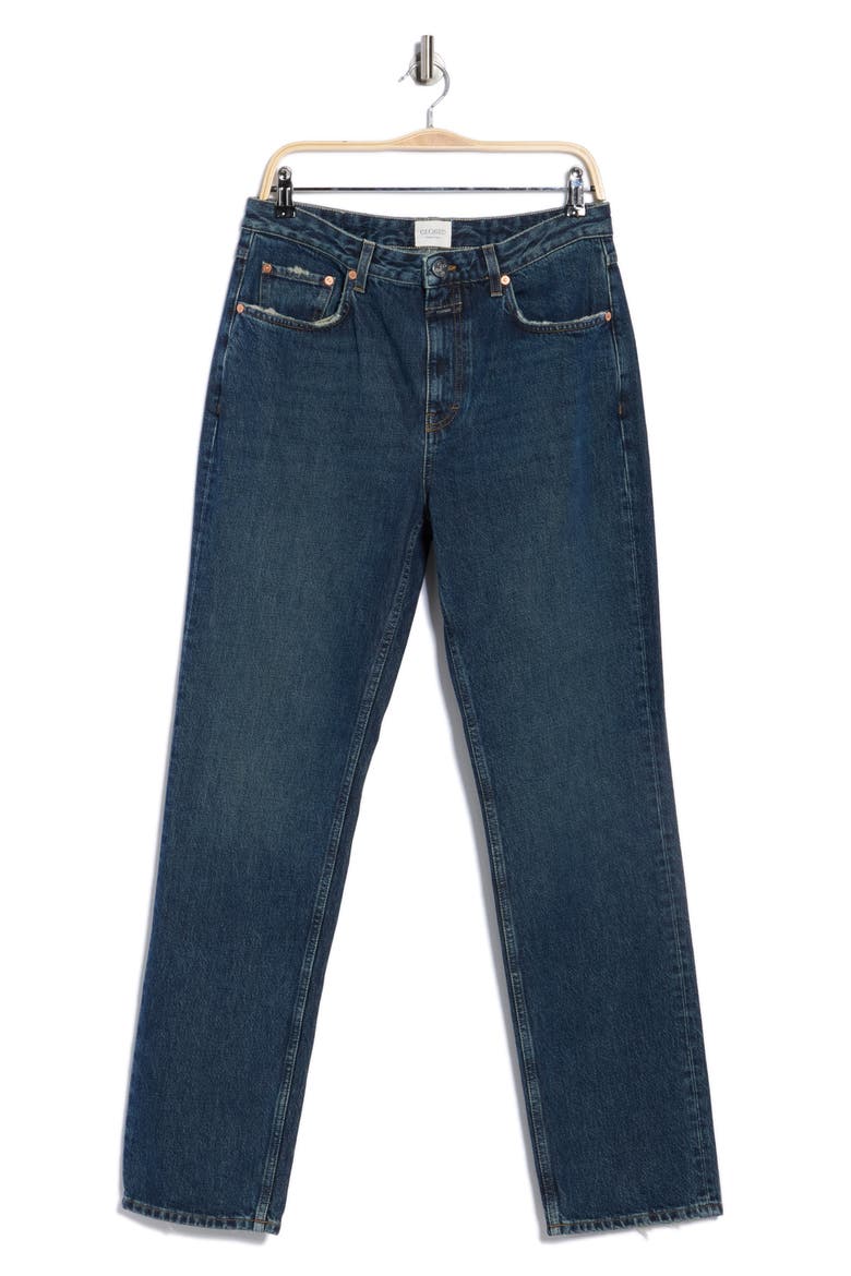 Roan Straight Leg Jeans, Alternate, color, DARK BLUE