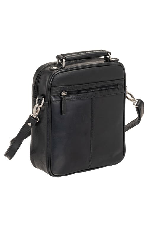 Mancini Large Crossbody Bag In Black