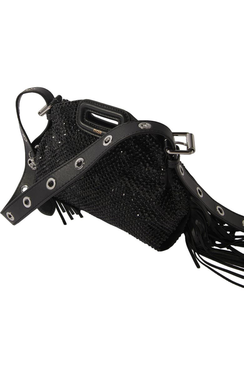 maje Miss M Nano rhinestone bag, Alternate, color,