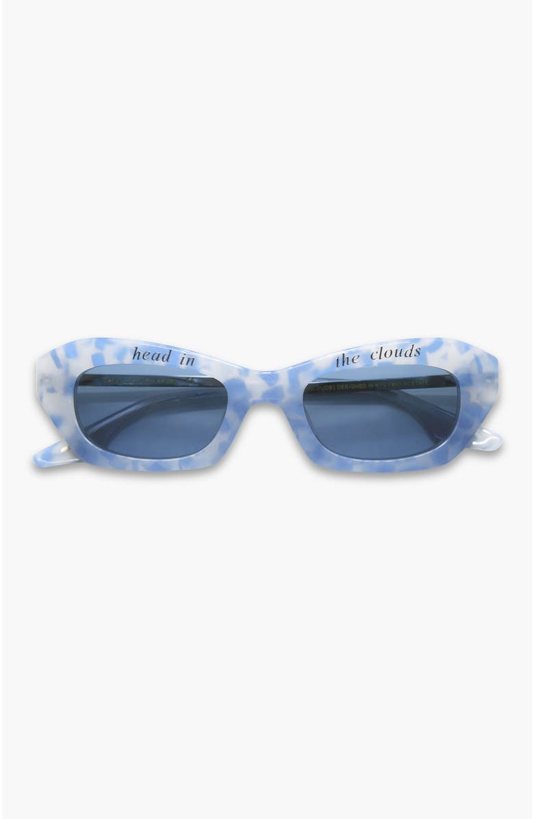 INDY Head In The Clouds Polarized Sunglasses, Main, color, Blue