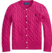 Polo Ralph Lauren Kids' Cable Stitch Cotton Cardigan