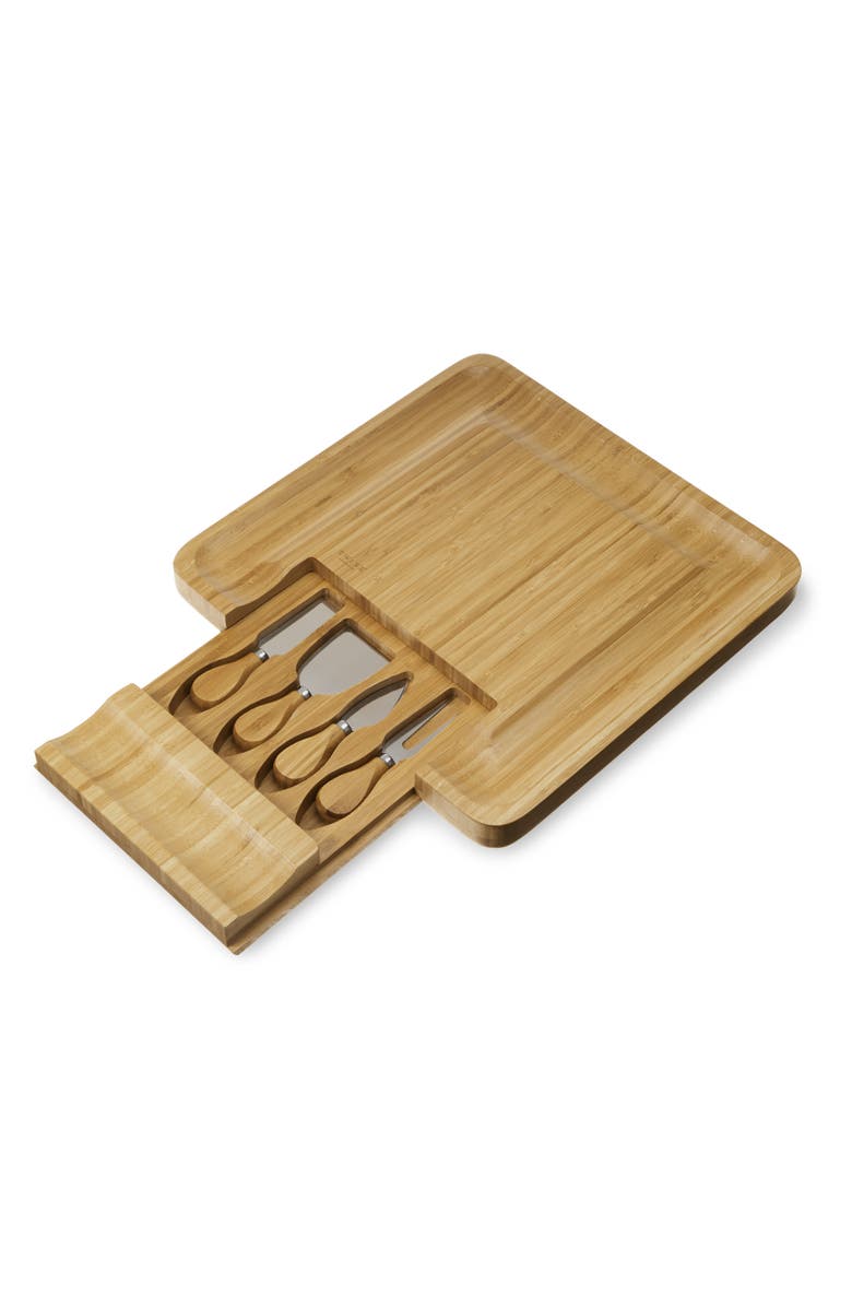 TWINE Cheese Board and Knife Set, Alternate, color, Natural
