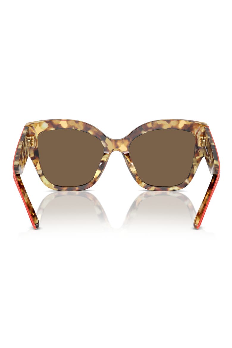 54mm Butterfly Sunglasses, Alternate, color, DARK BROWN