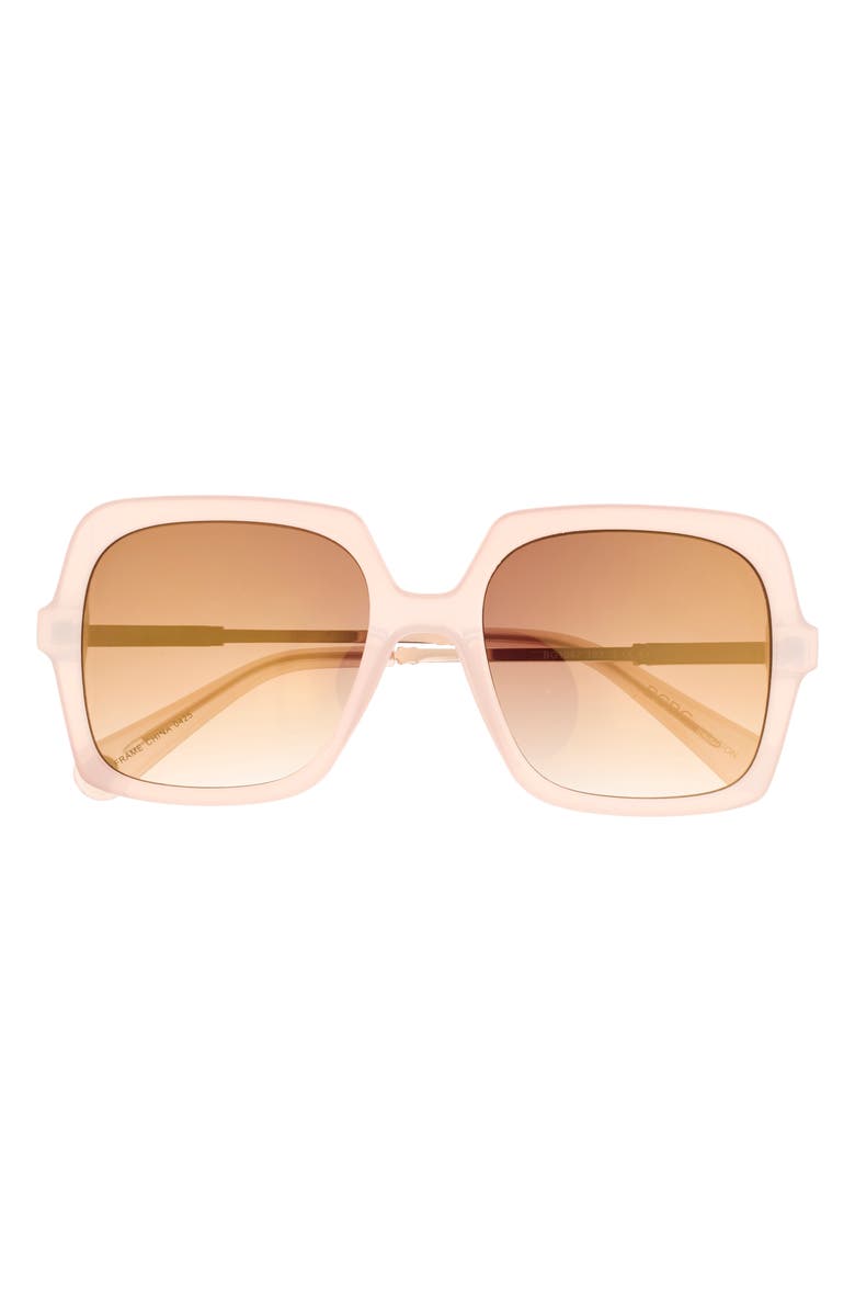 BCBGeneration 65mm Oversize Square Sunglasses, Main, color, Cream