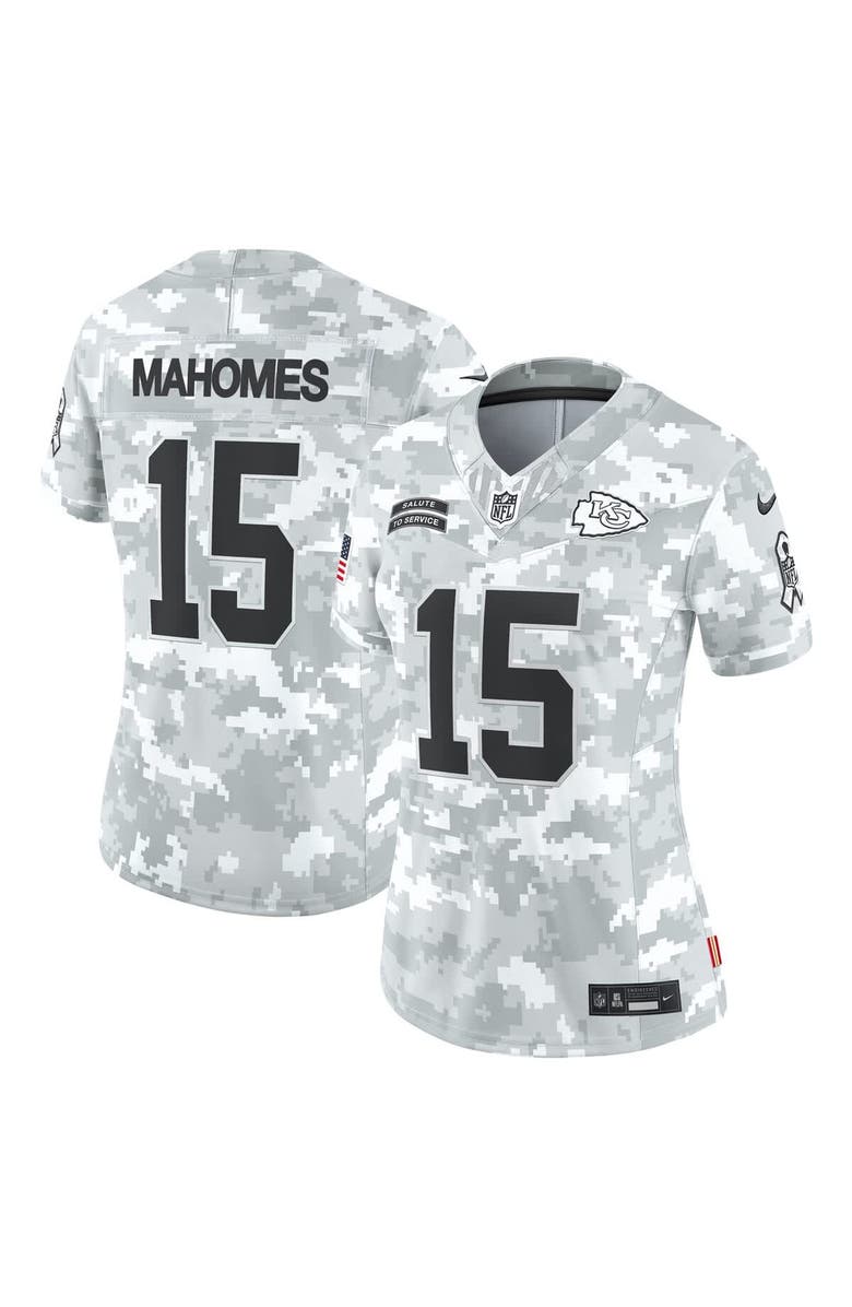 Nike Women's Nike Patrick Mahomes Arctic Camo Kansas City Chiefs 2024 Salute to Service Limited Jersey, Main, color, 