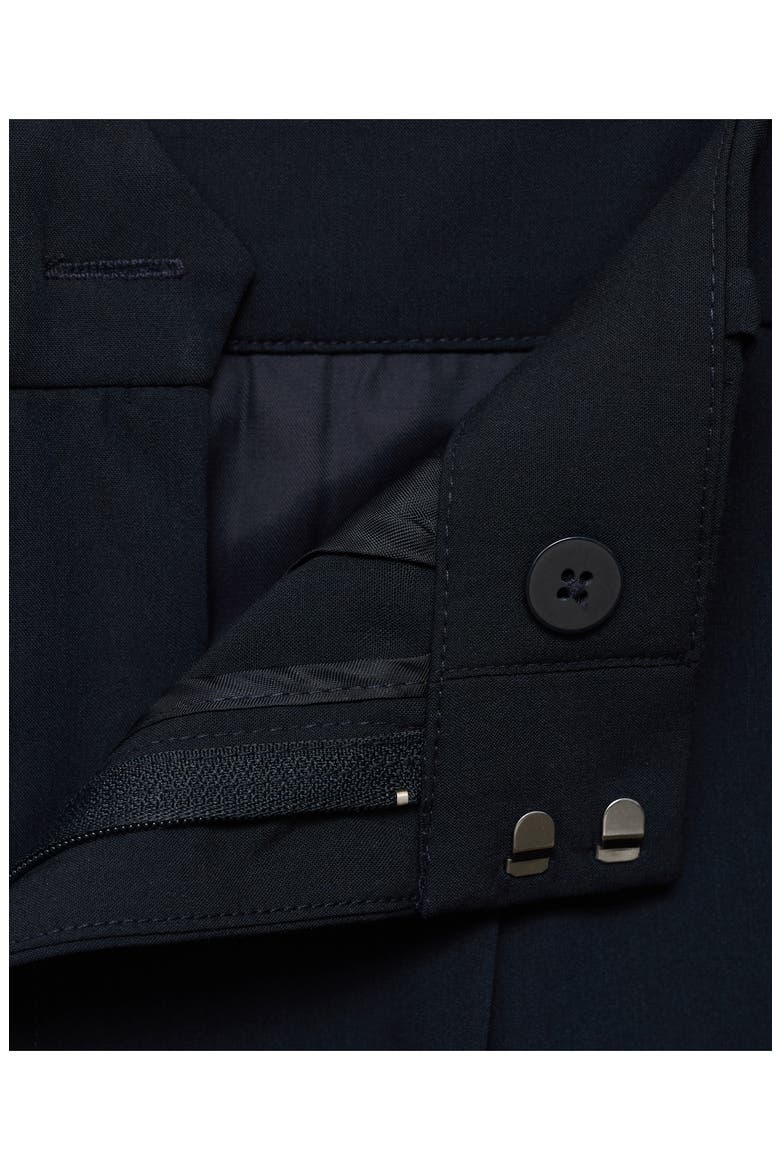 Pleated Wide Leg Pants, Alternate, color, NAVY