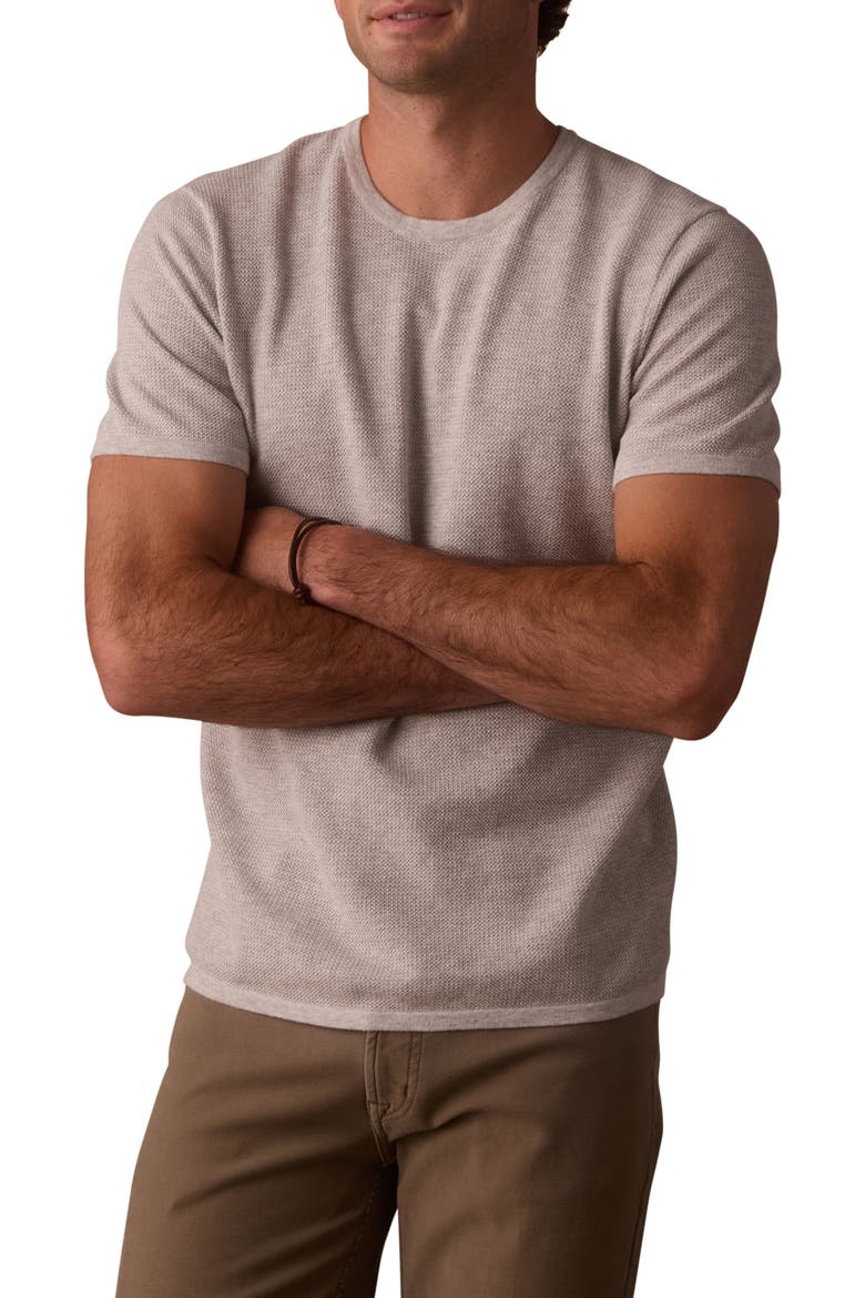 Driftknit Short Sleeve Sweater, Main, color, STONE