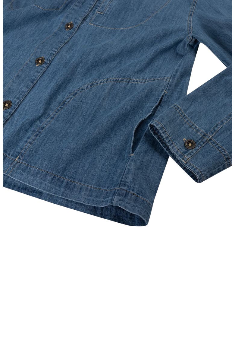 Lightweight Denim Workshirt - Women's, Alternate, color, Medium Indigo Wash