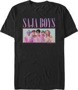 KPop Demon Hunters Mens KPop Demon Hunters Saja Boys Group Shot T Shirt