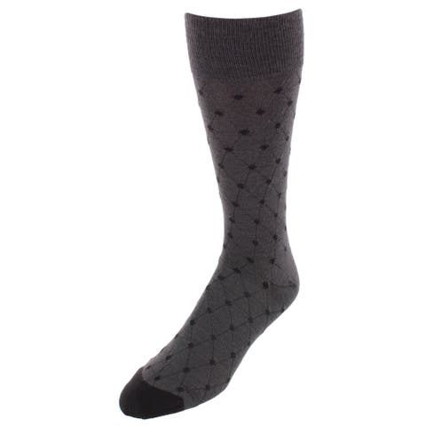Ciel Diamon Patterned Mid-Calf Merino Wool Socks