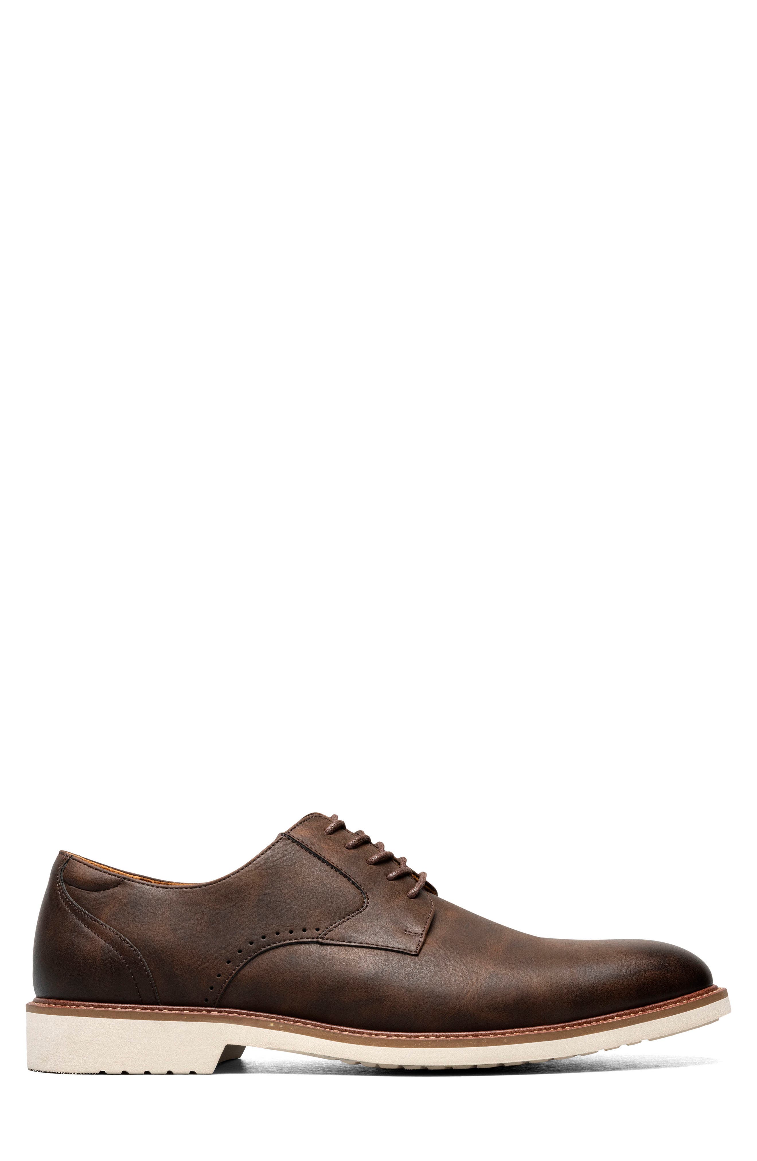 Stacy Adams Vinson Plain Toe Derby, Alternate, color, Brown