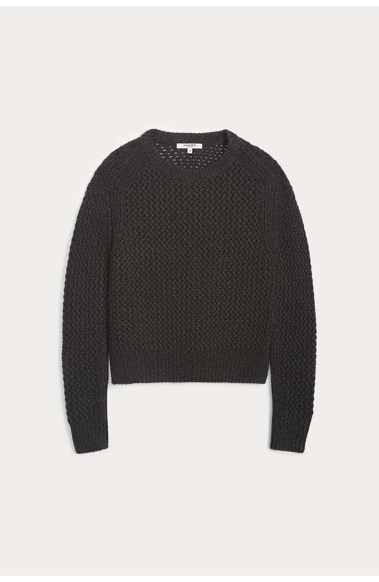 NAKED CASHMERE Clara Crewneck Cashmere Sweater, Alternate, color, Charcoal