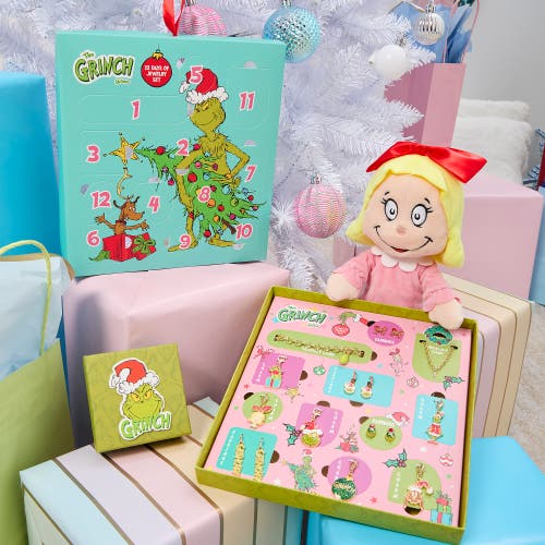 Grinch 12-piece  Jewelry Set With Earrings And Chains