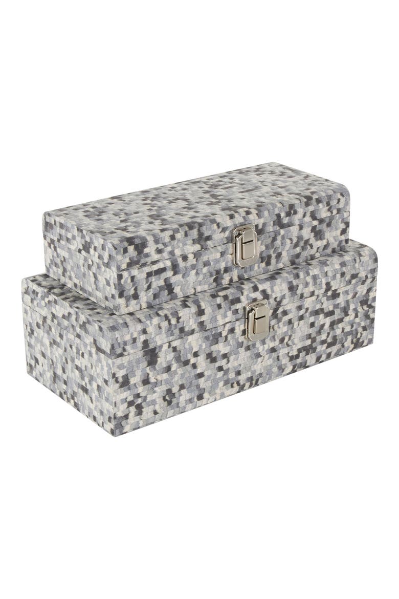 Set of 2 Jewelry Boxes, Alternate, color, GREY MULTI