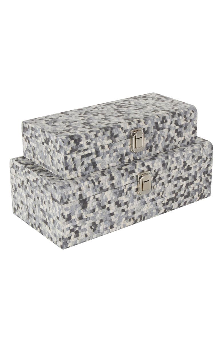 UMA Set of 2 Jewelry Boxes, Alternate, color, Grey Multi