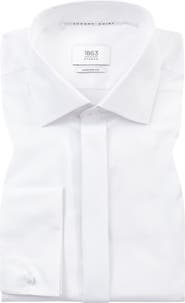 1863 by Eterna Luxury Covered Placket Non-Iron Dress Shirt