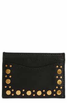 Rebecca Minkoff Noemie Stud Leather Card Case