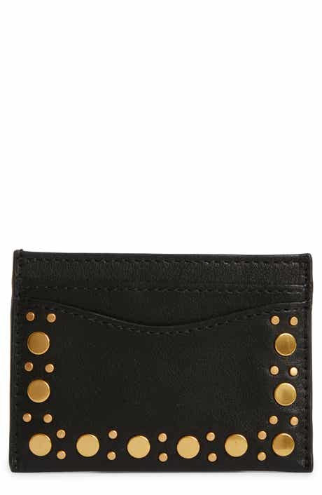 Rebecca Minkoff Noemie Stud Leather Card Case
