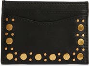 Rebecca Minkoff Noemie Stud Leather Card Case (Nordstrom Exclusive)
