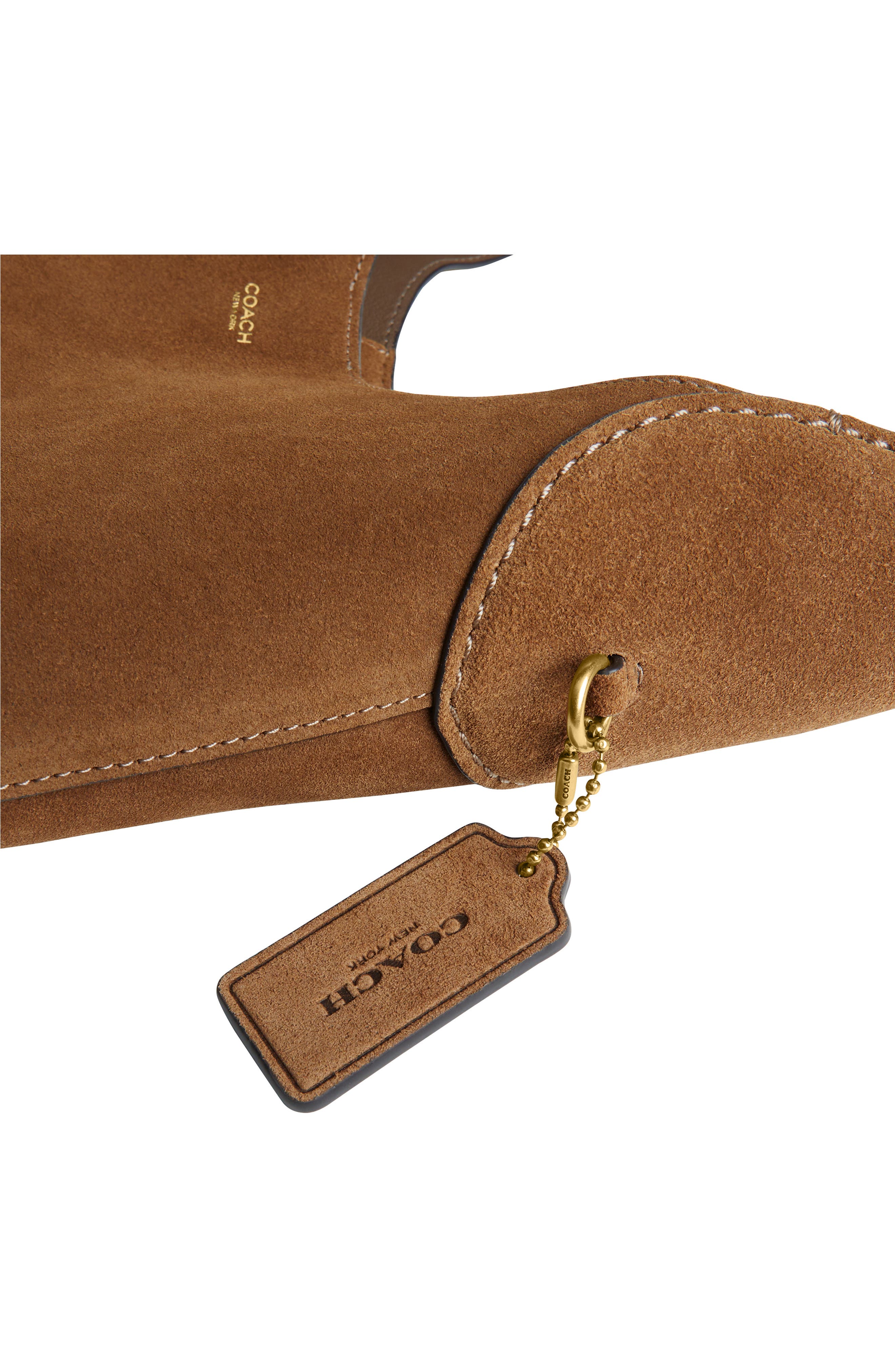 Женские сумки COACH Brooklyn 28 Suede Shoulder Bag — фото 6