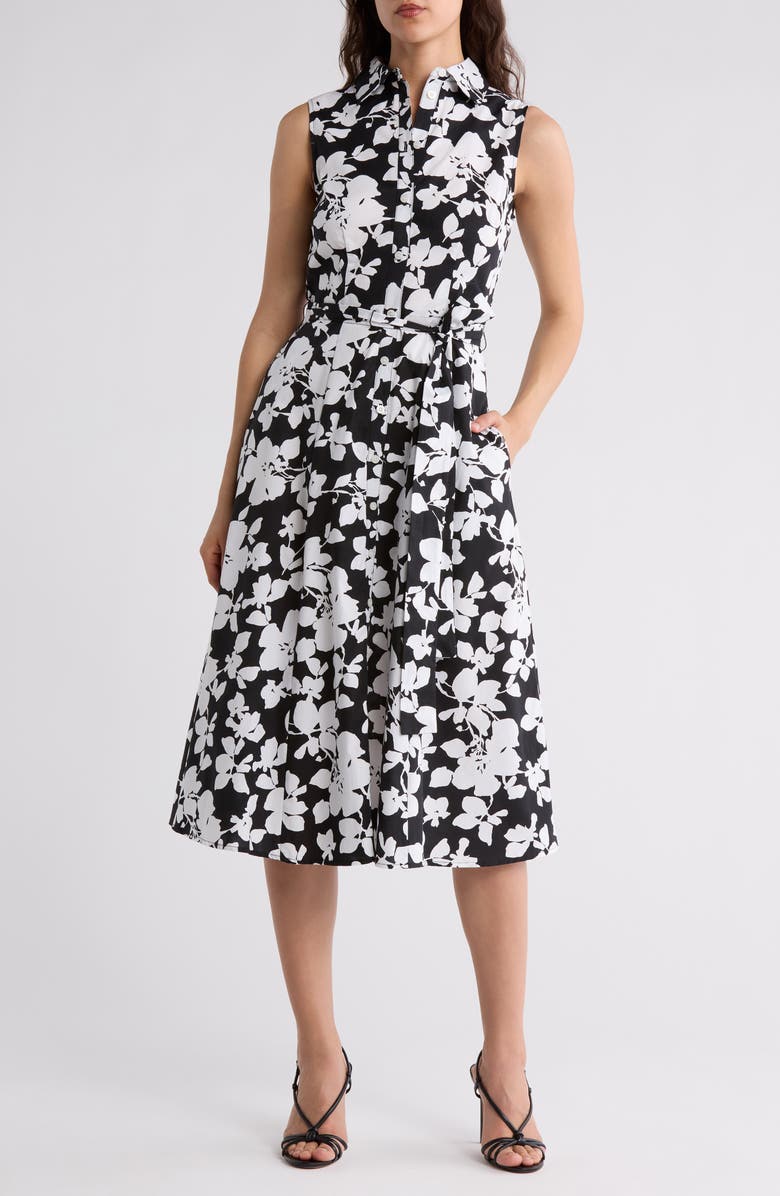 Tommy Hilfiger Sleeveless Shirtdress, Main, color, 