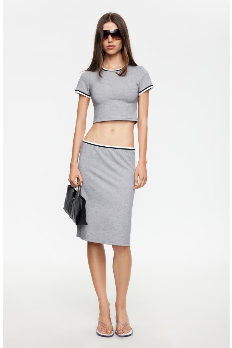 Laguna Midi Skirt, Alternate, color, GREY