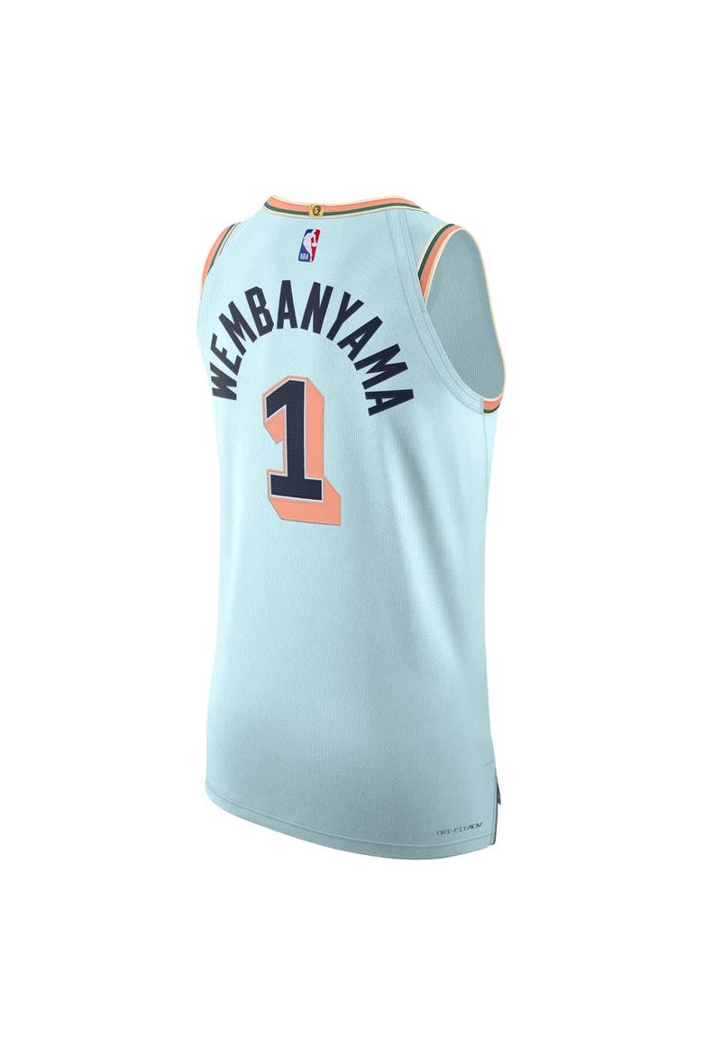 Nike Men's Nike Victor Wembanyama Light Blue San Antonio Spurs