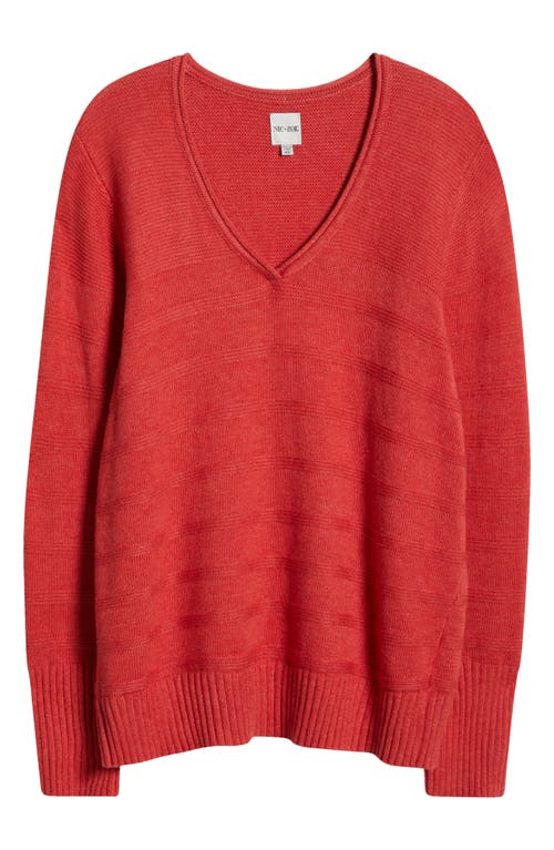 Nic + Zoe Nic+zoe Cotton & Cashmere Blend V-neck Sweater