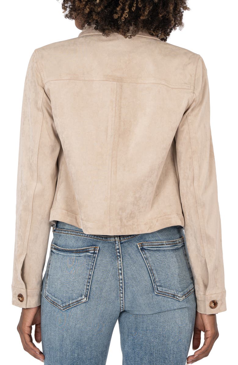 KUT from the Kloth Matilda Crop Faux Suede Jacket, Alternate, color,