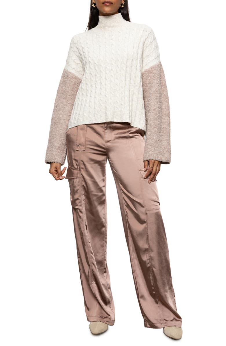 Sanctuary Mixed Media Sweater, Alternate, color,