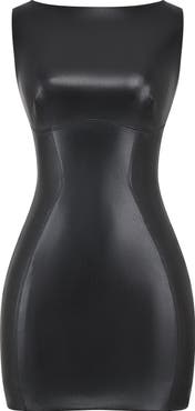 HOUSE OF CB Leola Faux Leather Minidress