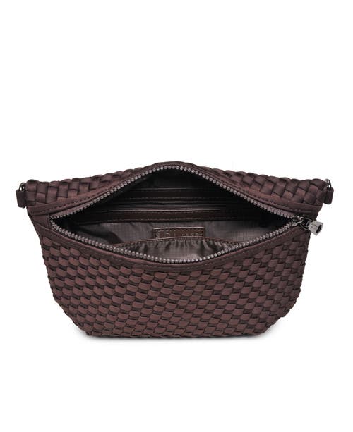 Sol And Selene Ethereal - Woven Neoprene Crossbody Bag In Chocolate