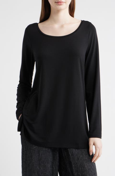 Ballet Neck Long Sleeve Tunic