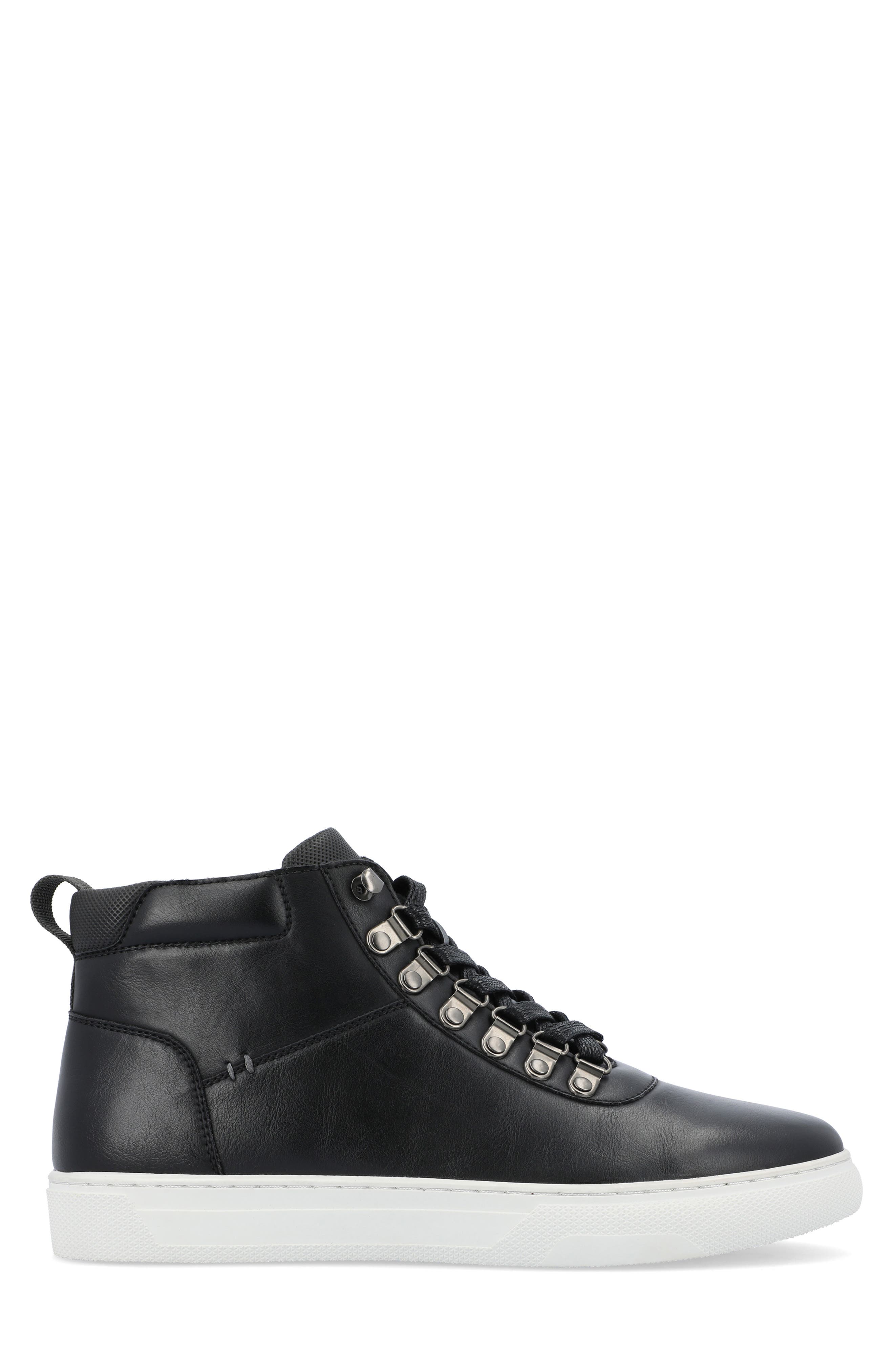 VANCE CO Ortiz High Top Sneaker, Alternate, color, Black