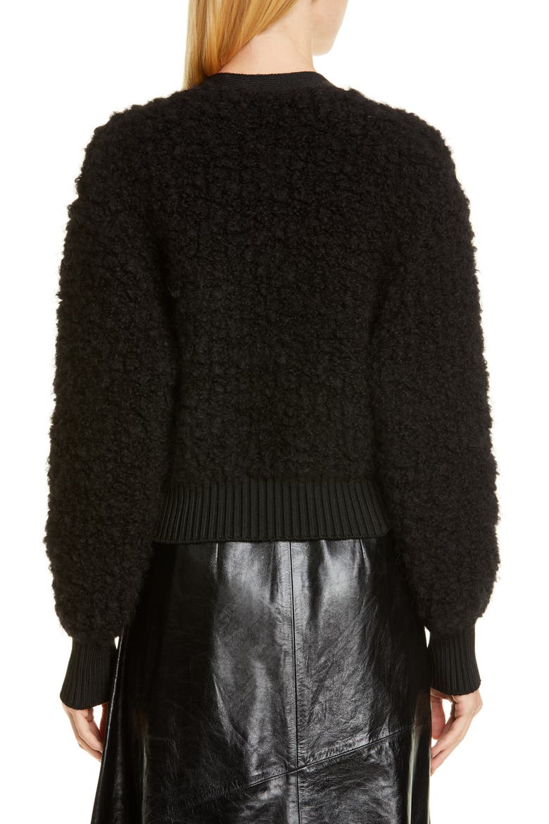 Crop Cardigan, Alternate, color, BLACK