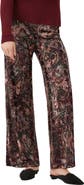 Karen Kane Velvet Burnout Wide Leg Pants