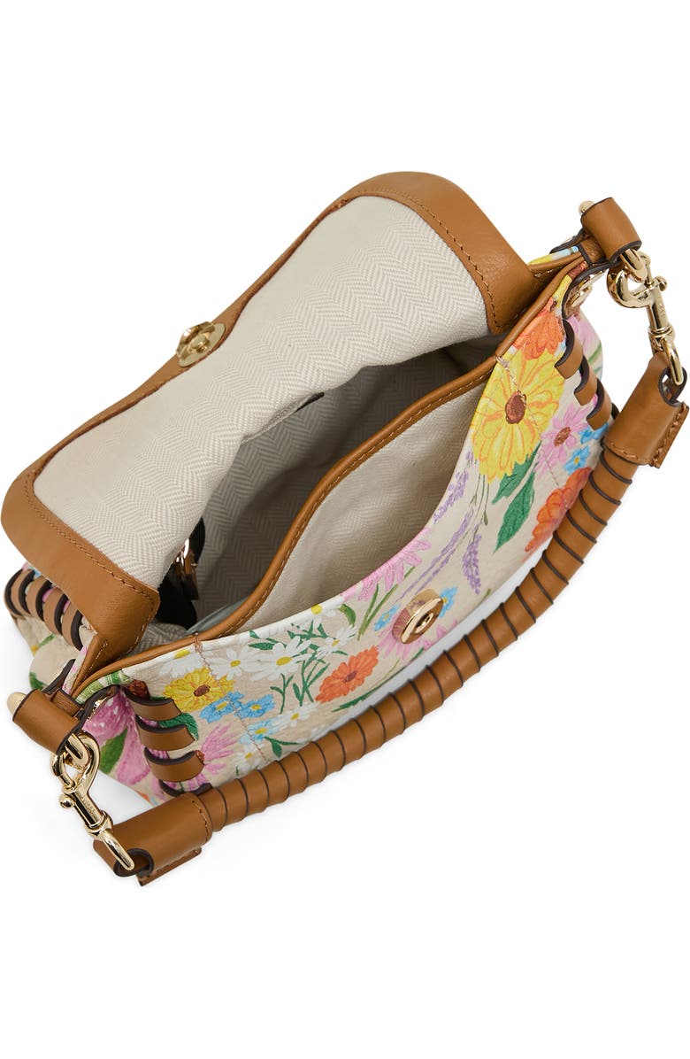AIMEE Mini Zen Leather Crossbody Bag, Alternate, color, Serenity Flora