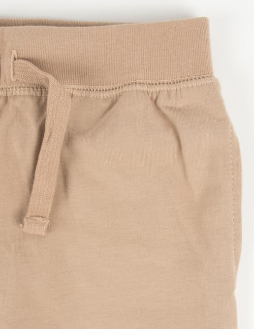 Leveret Kids 100% Cotton Lightweight Jogger Pants In Brown