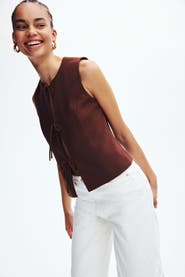 H&M Tie-detail vest