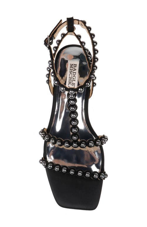 BADGLEY MISCHKA BADGLEY MISCHKA COLLECTION CAMI EMBELISHED T-STRAP SANDAL 