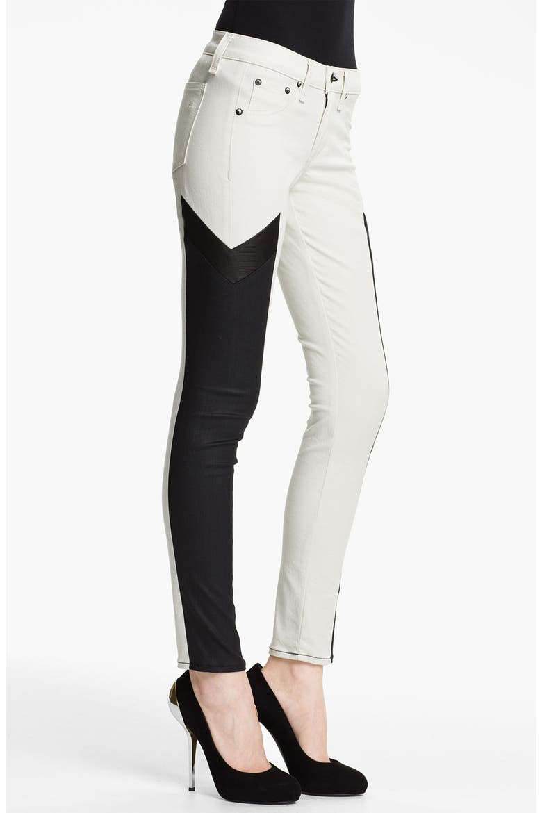 'Grand Prix Motocross' Paneled Leggings, Alternate, color, WINTER WHITE
