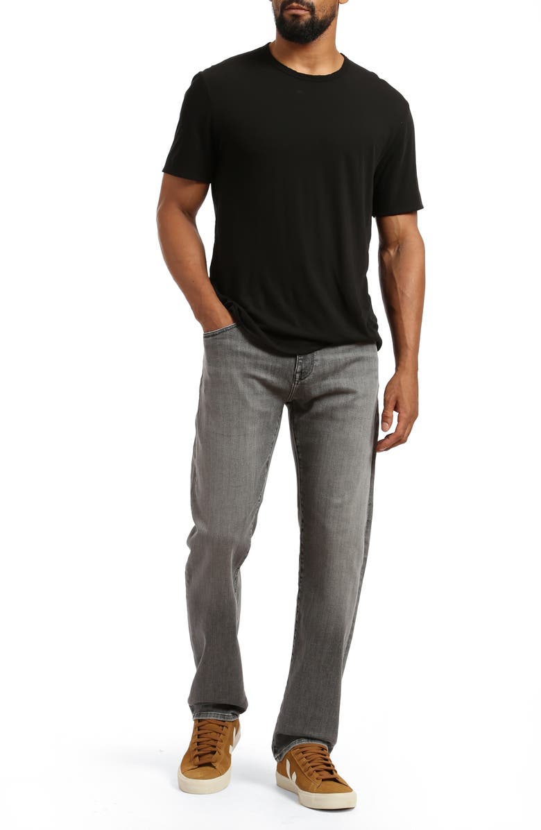 Mavi Jeans Zach Straight Leg Jeans, Alternate, color, Mid Smoke Brushed Williamsburg