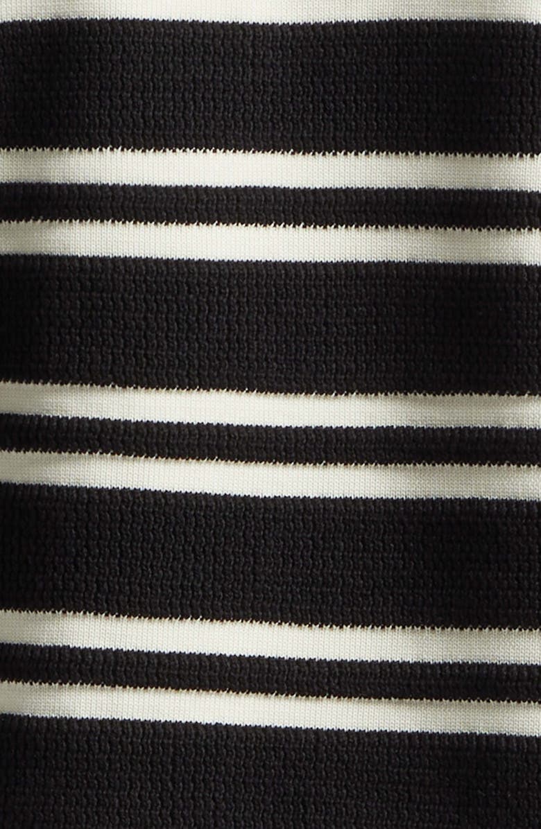 AMIRI MA Stripe Polo Sweater, Alternate, color, Black